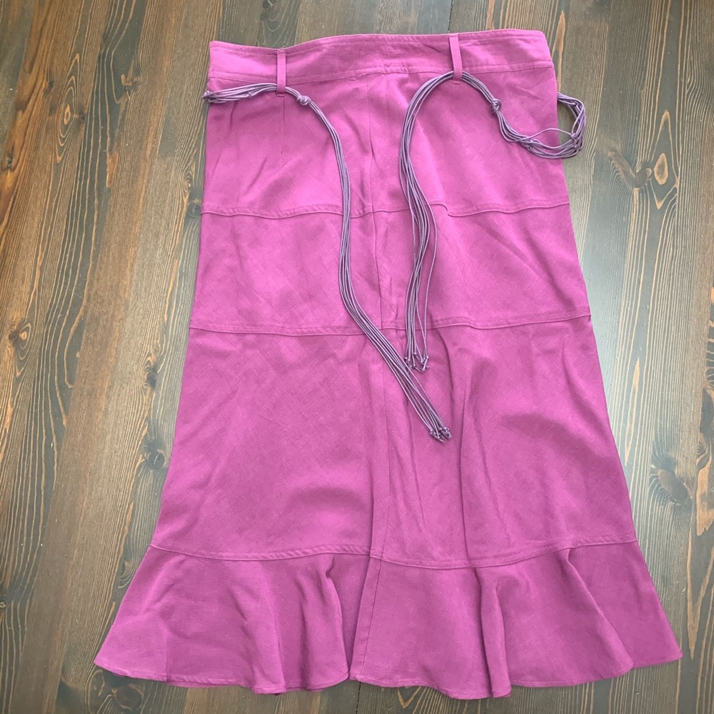 2 FOR $20 George skirt & knotted macrame belt - 12
